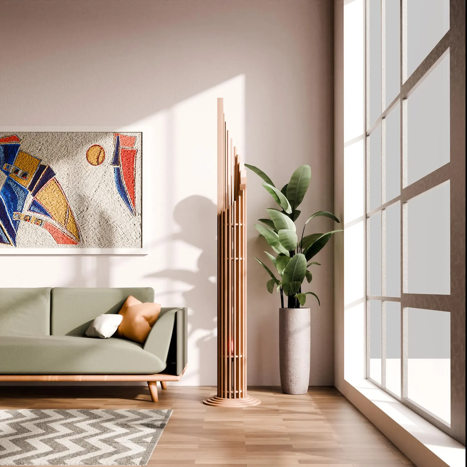 Linear Flame Floor Lamp - Image 2