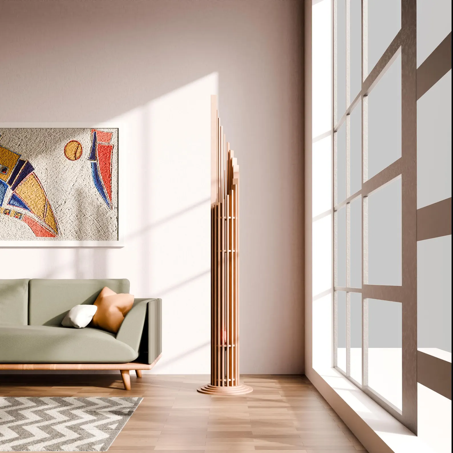 Linear Flame Floor Lamp - Image 4