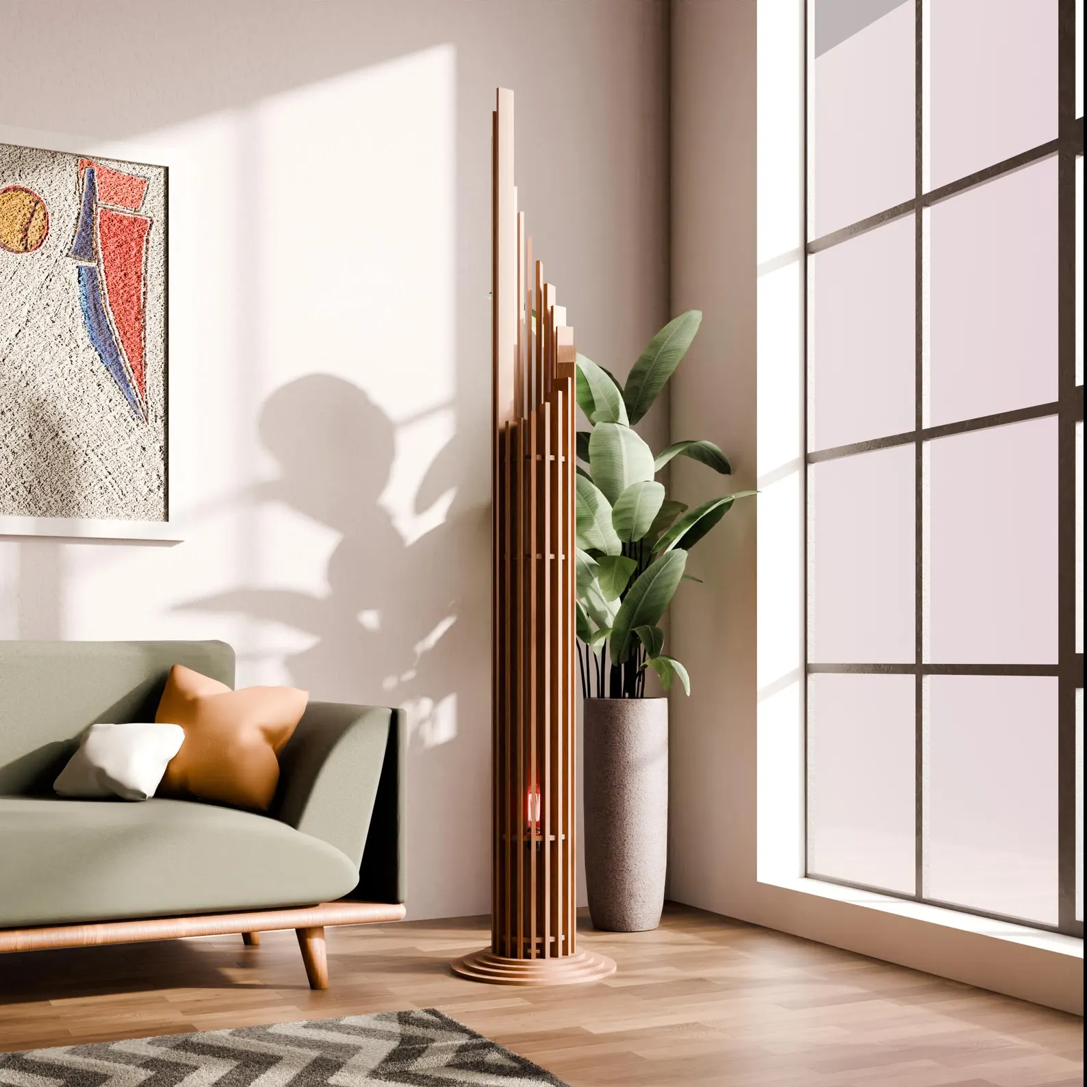 Linear Flame Floor Lamp - Image 5