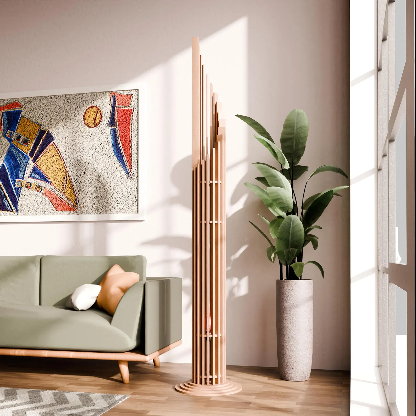 Linear Flame Floor Lamp - Image 6