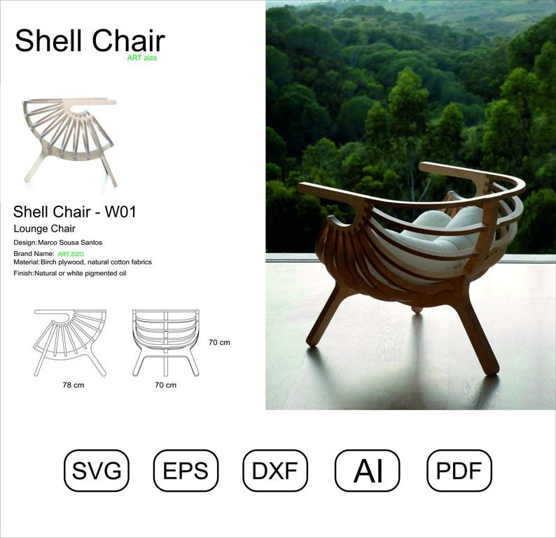 Shell Lounge Chair - Image 9